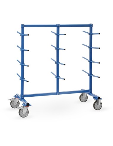 Fetra Tragarmwagen mit 12 Tragarmen 600mm lang 5°, Abrollsicherung, einseitig