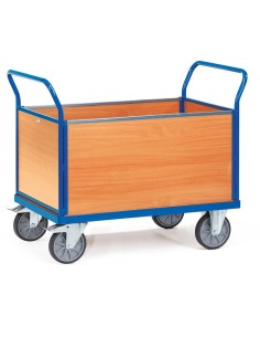 Fetra Vierwandwagen mit Wänden aus Holz