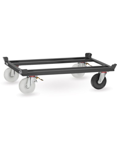 Trolleys zur Mitnahme auf marktüblichen Routenzuganhängern, 1 Rolle elektr. Leitfähig, Grey Edition