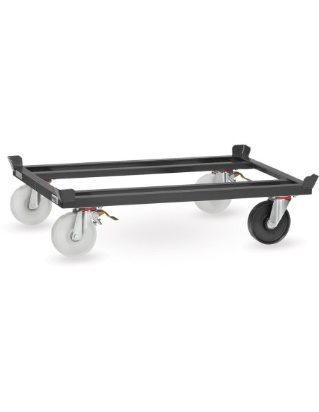 Trolleys zur Mitnahme auf marktüblichen Routenzuganhängern, 1 Rolle elektr. Leitfähig, Grey Edition