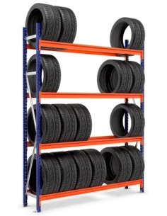 REIFENREGAL GRUNDELEMENT 3m hoch - 1.8m breit - 40cm tief - 5 Ebene für ca. 60 Reifen 2