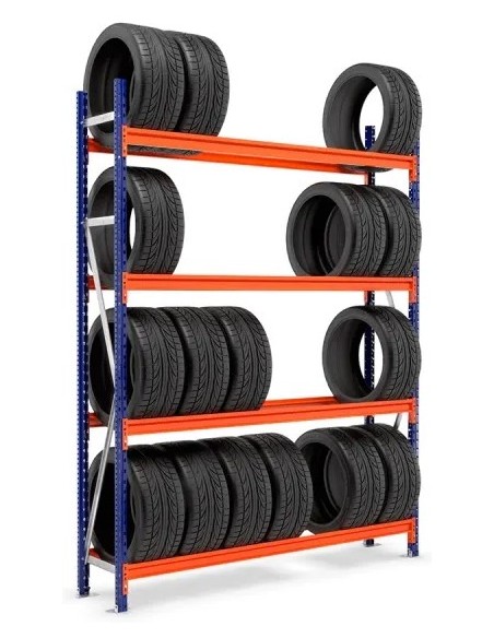 REIFENREGAL ANBAUELEMENT 3m hoch - 1.8m breit - 40cm tief - 5 Ebene für ca. 60 Reifen