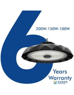LED Industriestrahler UFO BELGIEN 200W-150W -100W SOSEN Driver - Dimmbar 1-10V - 170lm/w - IP65 2