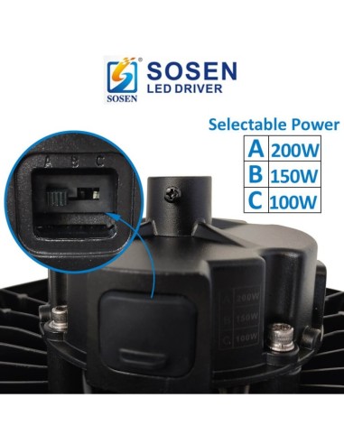 LED Industriestrahler UFO BELGIEN 200W-150W -100W SOSEN Driver - Dimmbar 1-10V - 170lm/w - IP65
