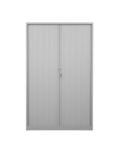 Wolfstahl Rolladenschrank Stahl 4 Fachböden Zylinderschloss 100 x 40 x 180 cm lichtgrau