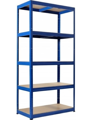 SCHWERLASTREGAL 880kg - 176cm hoch - 90cm breit - 45cm tief - 5 Ebene - Blau