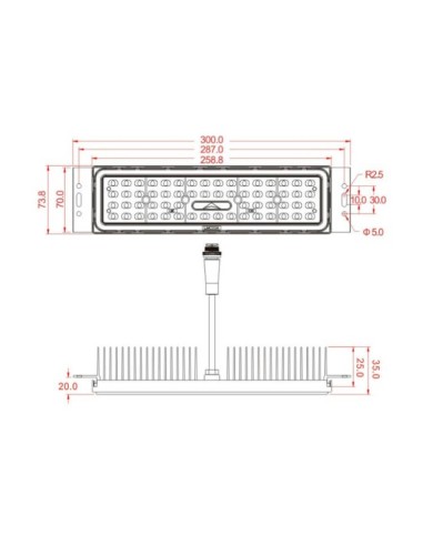 LED-Projektor 200W MAGNUM AIR - Bridgelux Chip 180Lm/W 60º
