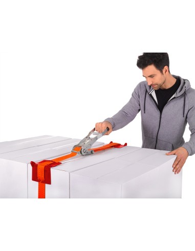 50x stk. Kantenschutzwinkel für Zurrgurte – für Bandbreite 50 mm mit Führungsschlitz – rot