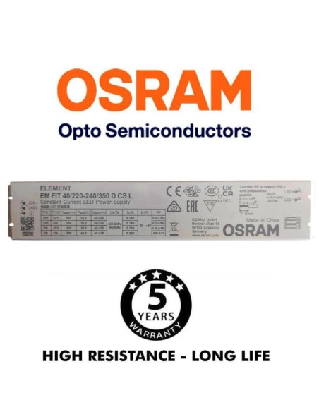 OSRAM LED-Chip Feuchtraum-Wannenleuchte 150cm (44W-38W-32W-25W Einstellbar) IP66