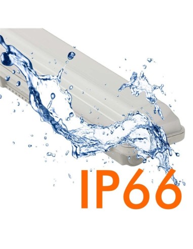 OSRAM LED-Chip Feuchtraum-Wannenleuchte 150cm (44W-38W-32W-25W Einstellbar) IP66