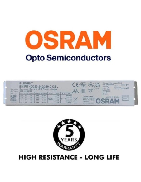 OSRAM LED-Chip Feuchtraum-Wannenleuchte 120cm (35W-30W-25W-20W Einstellbar) IP66