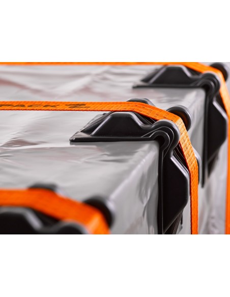 50x stk. Kantenschutzwinkel Premium für Zurrgurte – für Bandbreite 50 mm – schwarz