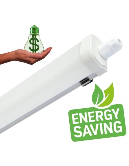 Wasserdichte LED-Leiste 30W - GLOWLUXE - Verbindbar - 119cm - IP65