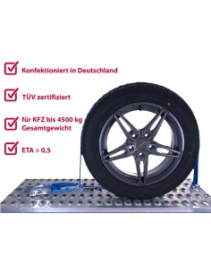 Radsicherungsgurt 2-teilig 3-Punkt 35 mm – Fahrzeuge bis 4500kg – LC 1500 daN 2