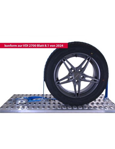 Radsicherungsgurt 2-teilig 3-Punkt 35 mm – Fahrzeuge bis 4500kg – LC 1500 daN