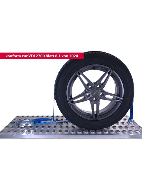 Radsicherungsgurt 2-teilig 3-Punkt 35 mm – Fahrzeuge bis 4500kg – LC 1500 daN