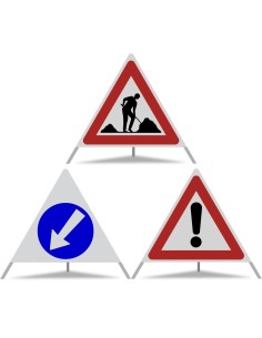 FALTSIGNAL Var.1, Vollreflex R2, komplett mit Etui