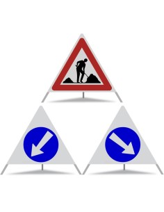 FALTSIGNAL Var.2, Vollreflex R2, komplett mit Etui