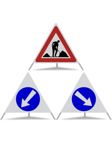 FALTSIGNAL Var.2, Vollreflex R2, komplett mit Etui