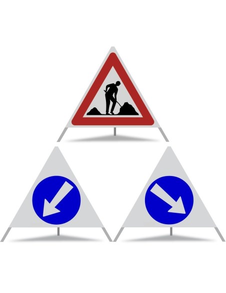 FALTSIGNAL Var.2, Vollreflex R2, komplett mit Etui