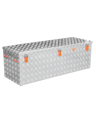 Massive Transportkisten aus Aluminium Riffelblech - Pritschenbox anbaufähig