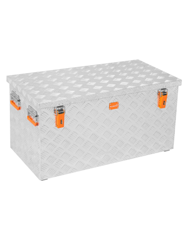 Massive Transportkisten aus Aluminium Riffelblech - Pritschenbox anbaufähig