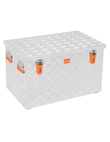 Massive Transportkisten aus Aluminium Riffelblech - Pritschenbox anbaufähig