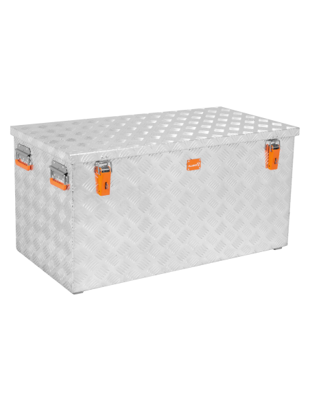 Massive Transportkisten aus Aluminium Riffelblech - Pritschenbox anbaufähig