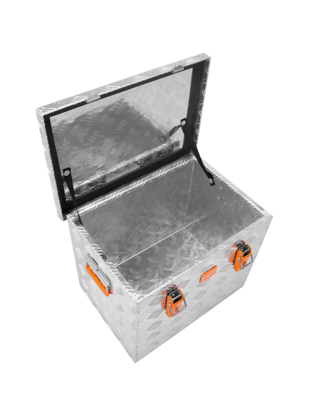 Massive Transportkisten aus Aluminium Riffelblech - Pritschenbox anbaufähig