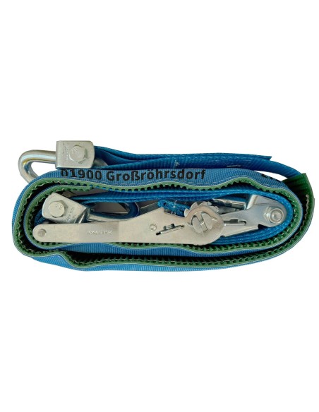 Radsicherungsgurt 2-teilig 3-Punkt 35 mm – Fahrzeuge bis 4500kg – LC 1500 daN