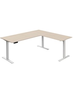 Move-3 Elektrisch höhenverstellbarer Schreibtisch L-Form, 180x80cm - Anbau 100x60cm 2