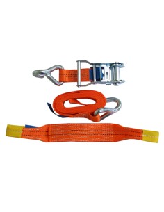 Radsicherungsgurt 3-teilig 35 mm – 3 m – Fahrzeuge bis 4000kg – LC 2000 daN 2