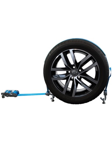 Radsicherungsgurt 2-teilig 3-Punkt 50 mm – Fahrzeuge bis 5000kg – LC 5000 daN