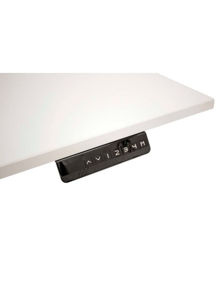 Move-2 Elektrisch höhenverstellbarer Schreibtisch rechteckig, T-Fuss-Gestell 140-180cm