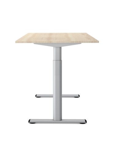 Move 1 base elektrisch höhenverstellbarer Schreibtischrechteckig, T-Fuss-Gestell mit Sideboard 150x80cm