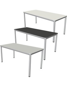Prime Schreibtisch rechteckig, 4-Fuss-Gestell 160 - 200cm