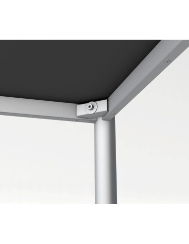 Prime Schreibtisch rechteckig, 4-Fuss-Gestell 160 - 200cm