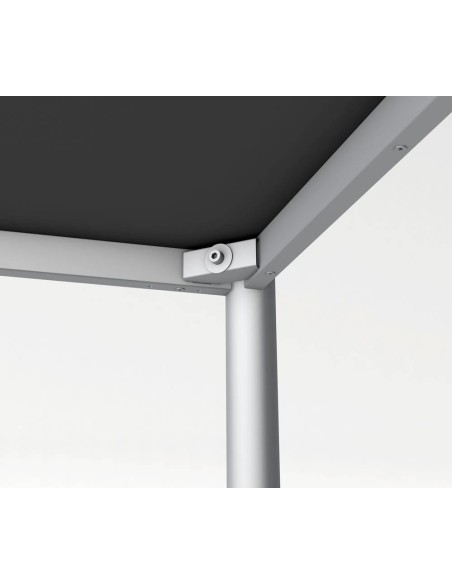 Prime Schreibtisch rechteckig, 4-Fuss-Gestell 160 - 200cm