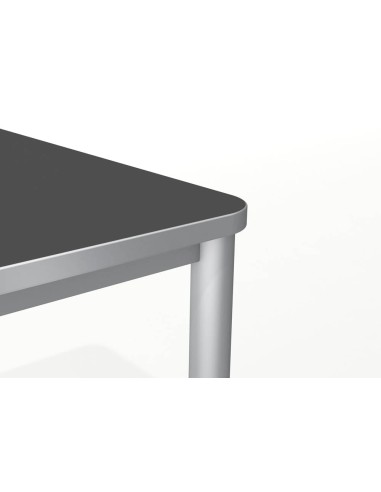 Prime Schreibtisch rechteckig, 4-Fuss-Gestell 160 - 200cm