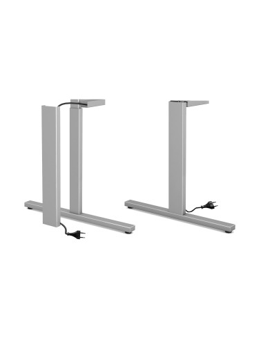 Form 2 Schreibtisch rechteckig, T-Fuss-Gestell mit Sideboard 180x80cm