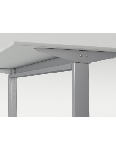 Form 2 Schreibtisch rechteckig, T-Fuss-Gestell mit Sideboard 180x80cm