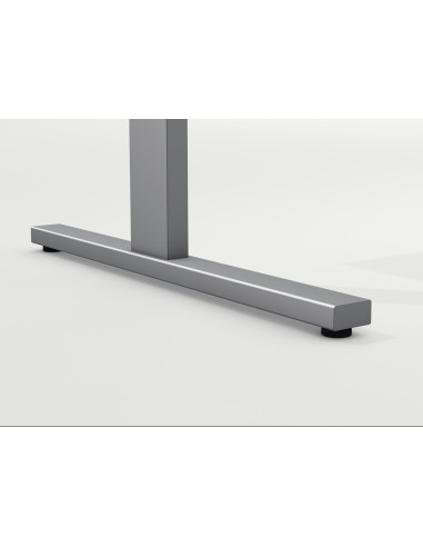 Form 2 Schreibtisch rechteckig, T-Fuss-Gestell mit Sideboard 180x80cm