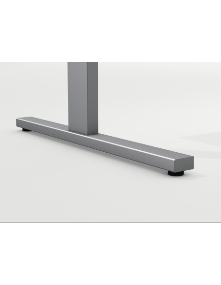 Form 2 Schreibtisch rechteckig, T-Fuss-Gestell mit Sideboard 180x80cm