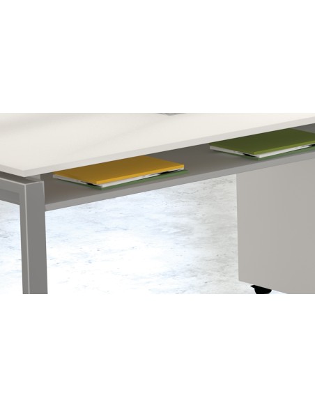 Architekt höhenverstellbarer Schreibtisch rechteckig, Kufen-Gestell 160x80cm