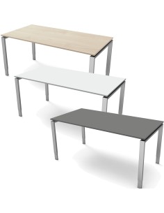 StageOne höhenverstellbarer Schreibtisch rechteckig, 4-Fuss-Gestell 180x80cm