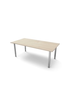 StageOne höhenverstellbarer Schreibtisch rechteckig, 4-Fuss-Gestell 200x100cm 2