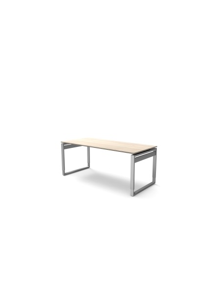 StageOne höhenverstellbarer Schreibtisch rechteckig, Bügelgestell 180x80cm