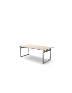 StageOne höhenverstellbarer Schreibtisch rechteckig, Bügelgestell 200x100cm 2