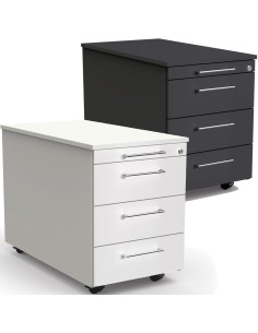 Lago Rollcontainer 4 Schubladen 42 x 80 x 54 cm