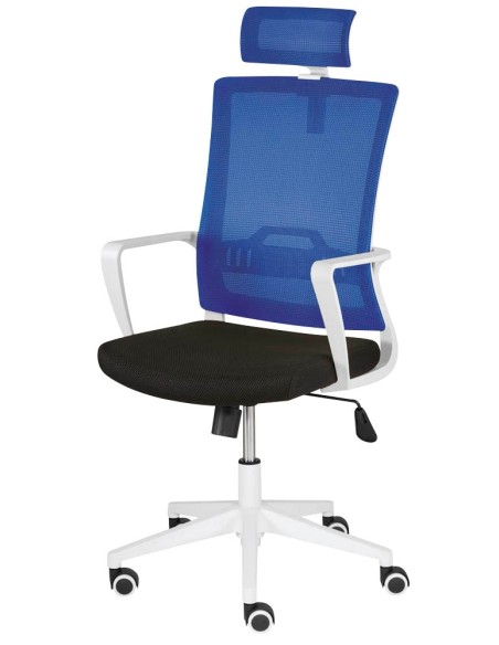 Mayer Bürostuhl mySTUDIO, 2377 502 Stoff blau, Gestell weiss